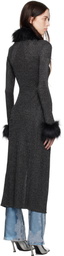 MISBHV Black Knit Maxi Cardigan