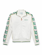 Casablanca - Laurel Logo-Embroidered Jersey Track Jacket - White