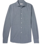 Incotex - Ween Slim-Fit Cutaway-Collar Checked Cotton Shirt - Men - Blue