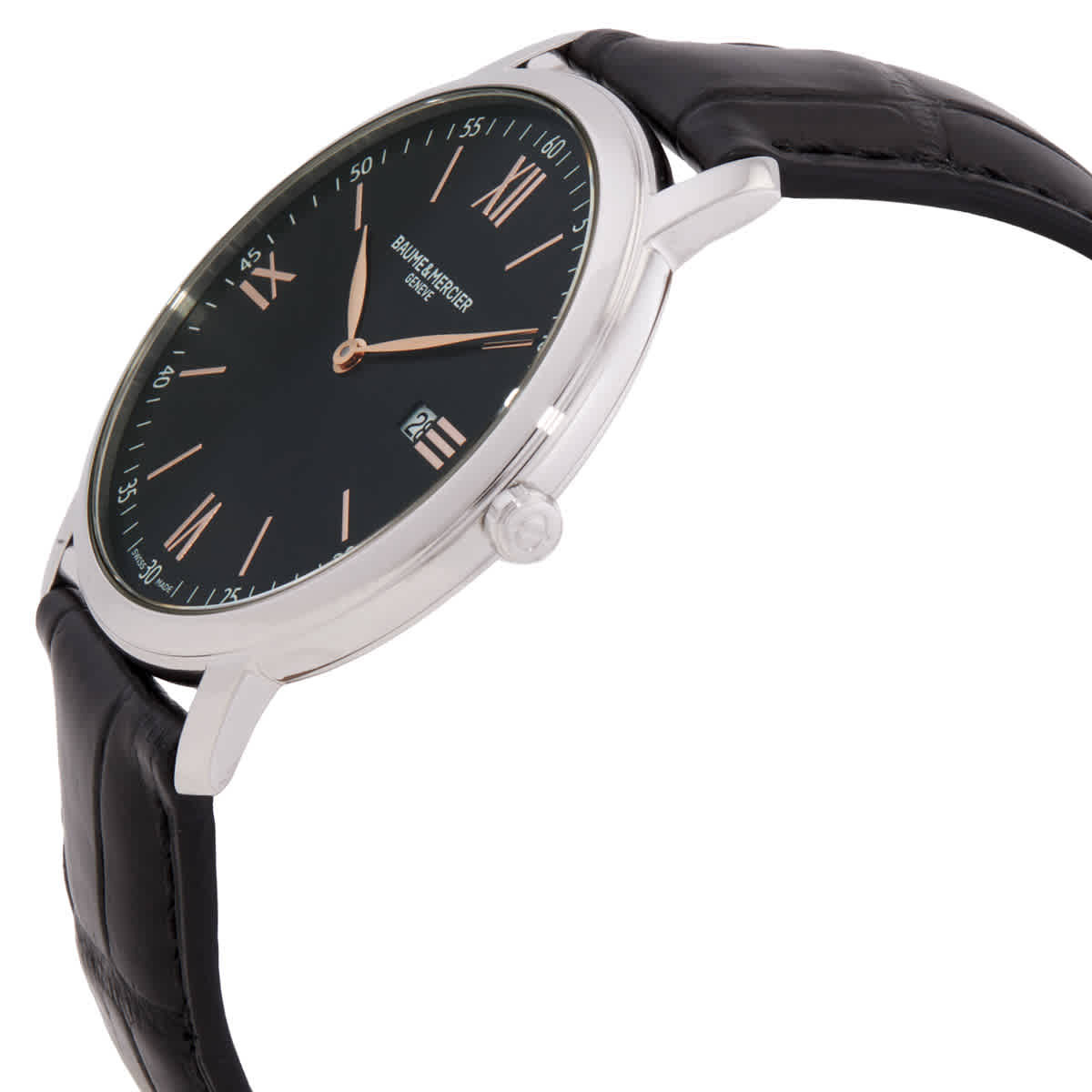 Baume et Mercier Classima Quartz Black Dial Mens Watch M0A10127