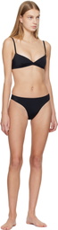 Matteau Black Tri Crop Bikini Top