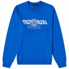 Versace Men's New Logo Crew Sweat in Blue