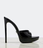 Gucci Julia patent leather platform sandals