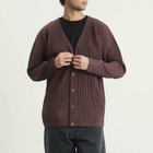 Homme Plissé Issey Miyake Men's Homme Plissé Button Down Cardigan in Edge Brown
