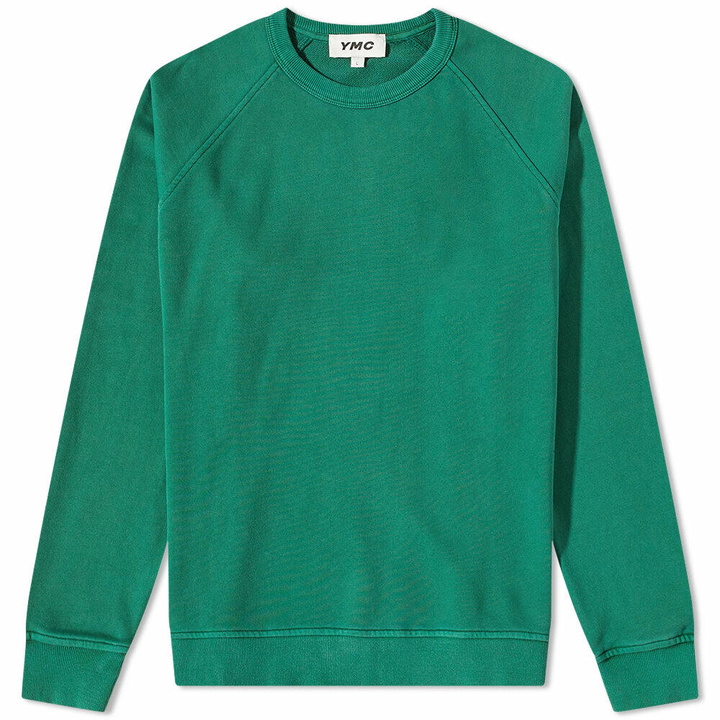 Photo: YMC Men's Shrank Crew Sweat in Green