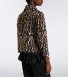 Ganni Leopard-print jacquard jacket
