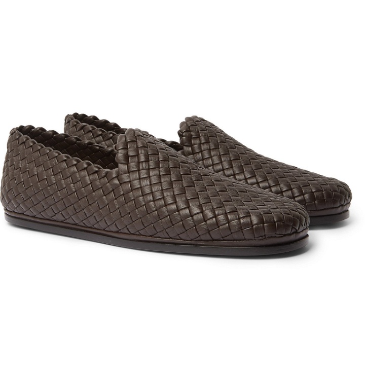 Photo: Bottega Veneta - Intrecciato Leather Loafers - Brown