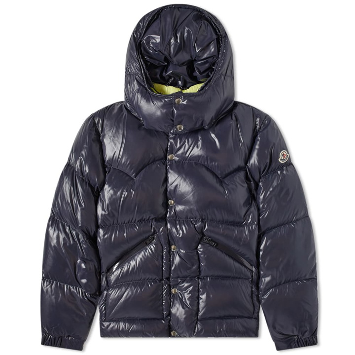 Photo: Moncler Men's Coutard Hooded Down Jacket in Navy