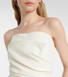 The Sei Strapless crêpe top
