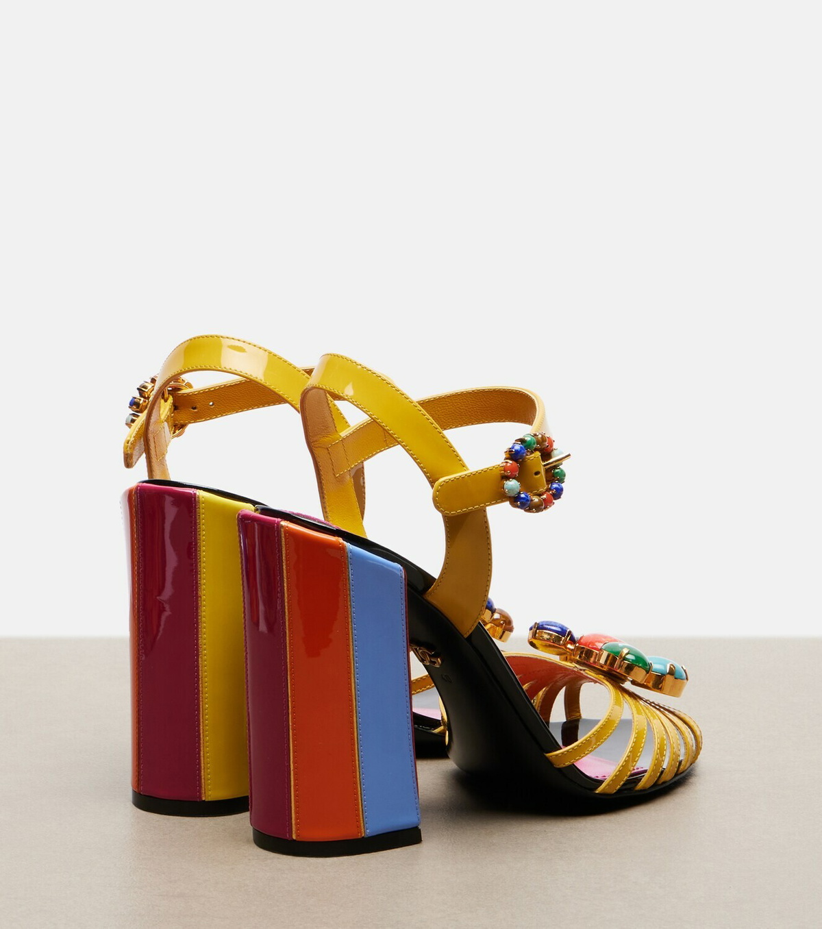 Dolce&Gabbana Keira embellished leather sandals