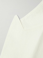 Brunello Cucinelli - Double-Breasted Linen Suit Jacket - White