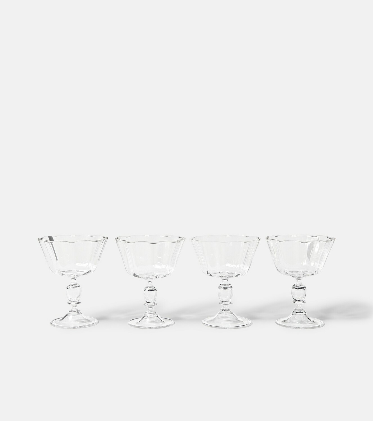 Akua Objects Alban set of 4 champagne coupes