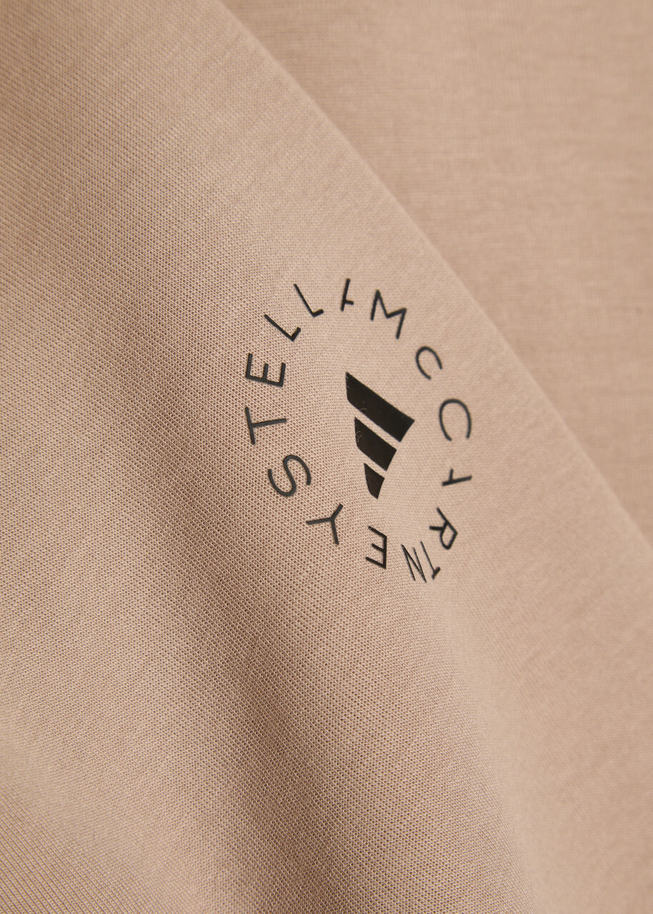 Adidas X Stella Mccartney Logo-print Cotton Sweatpants Brown