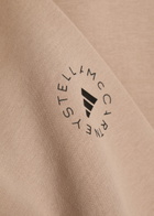 Adidas X Stella Mccartney Logo-print Cotton Sweatpants Brown