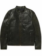Belstaff - Legacy Pearson Waxed-Leather Jacket - Green