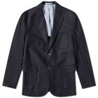 Beams Plus Men's 3B Flannel Jacket in Navy