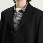 MM6 Maison Margiela Men's Wool Overcoat in Black