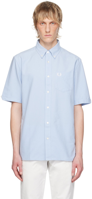 Photo: Fred Perry Blue Embroidered Shirt