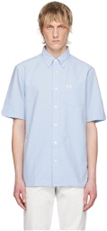 Fred Perry Blue Embroidered Shirt