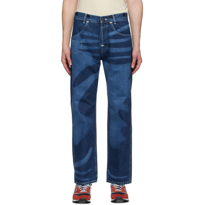 Photo: Junya Watanabe Indigo Levis Edition Print Jeans