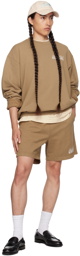 Sporty & Rich Brown 'Made In USA' Shorts