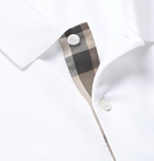 Burberry - Slim-Fit Cotton-Piqué Polo Shirt - White