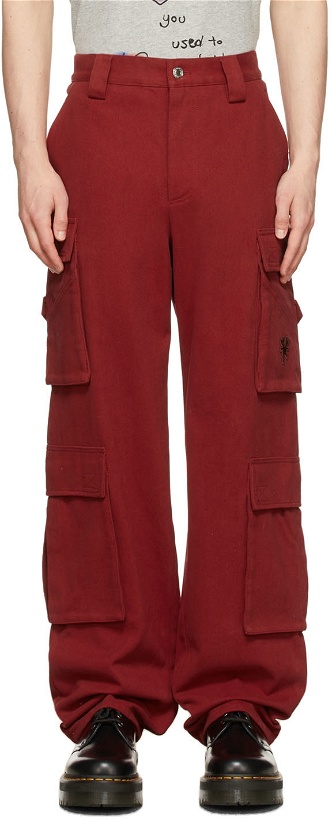 Photo: Marc Jacobs Heaven Red Heaven by Marc Jacobs Wide-Leg Cargo Pants