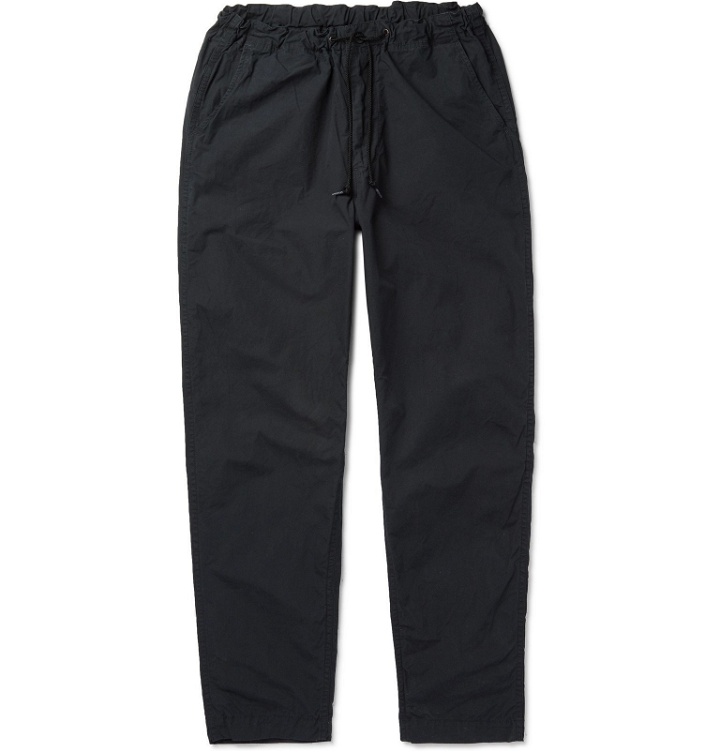 Photo: OrSlow - Slim-Fit Cotton-Canvas Drawstring Trousers - Gray