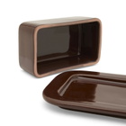 HAY Barro Butter Dish in Burgundy 