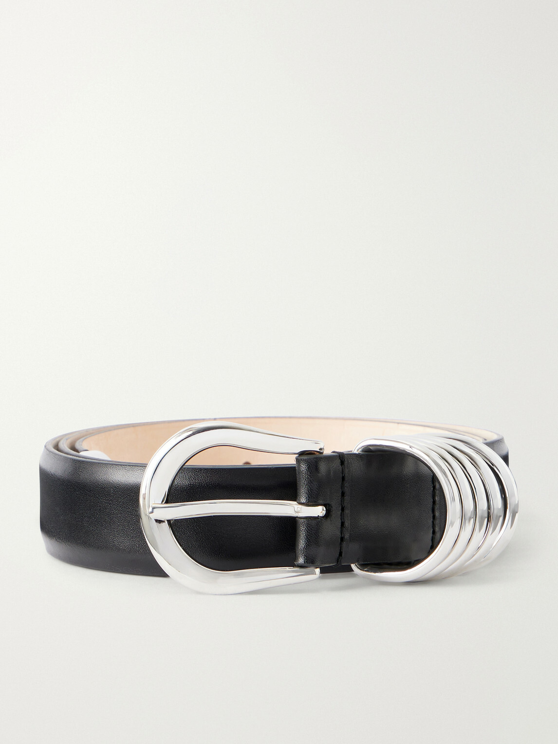 Déhanche - Hollyhock 3cm Leather Belt - Black