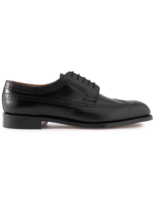 Photo: Grenson - Canterbury Leather Wingtip Brogues - Black