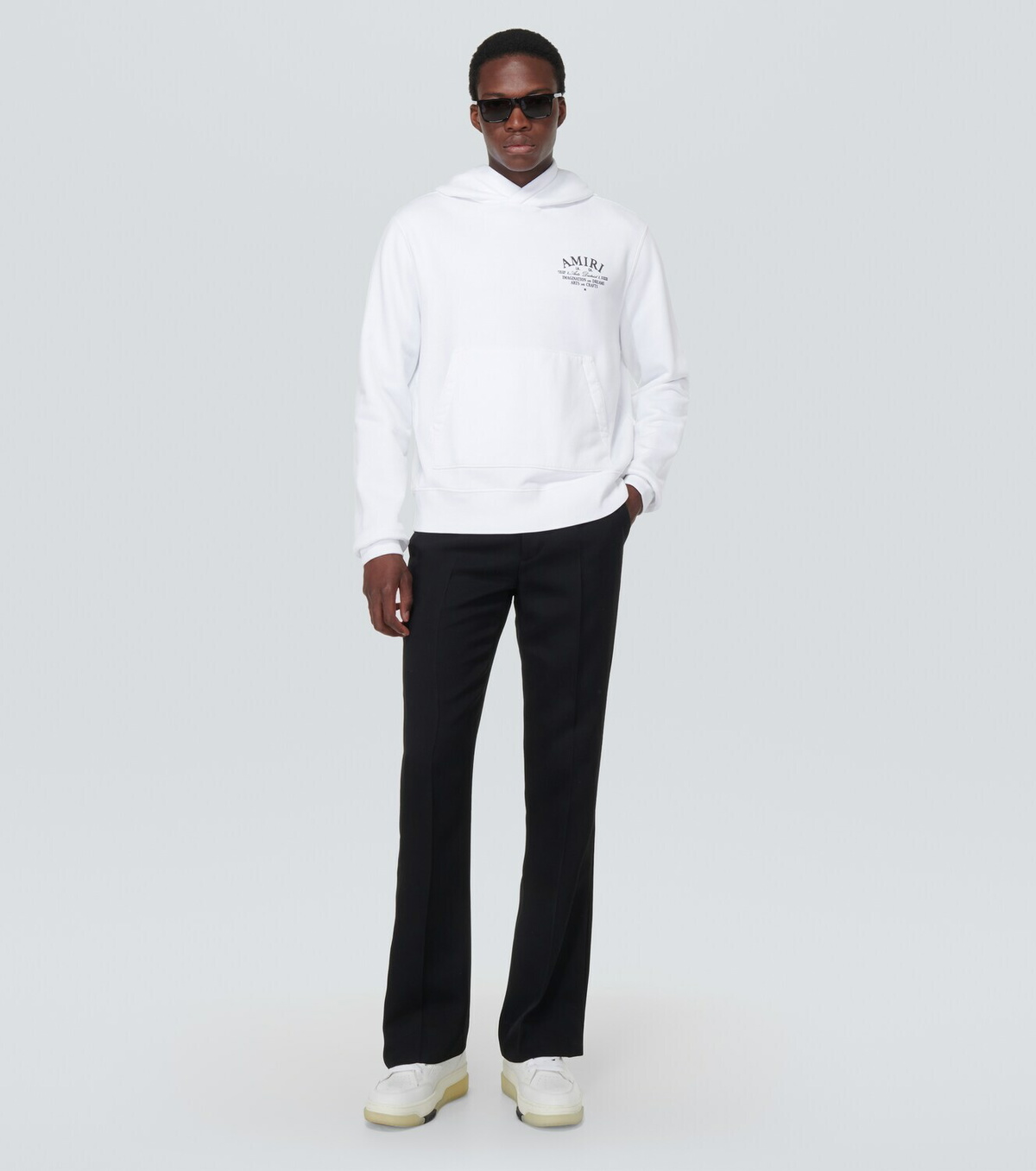 Amiri Printed cotton jersey hoodie