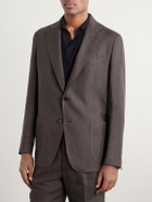 De Petrillo - Linen Single-Breasted Blazer - Brown