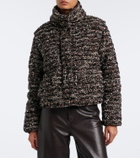 Moncler Poetique sequined bouclé down jacket
