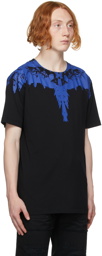 Marcelo Burlon County of Milan Black & Blue Wings T-Shirt