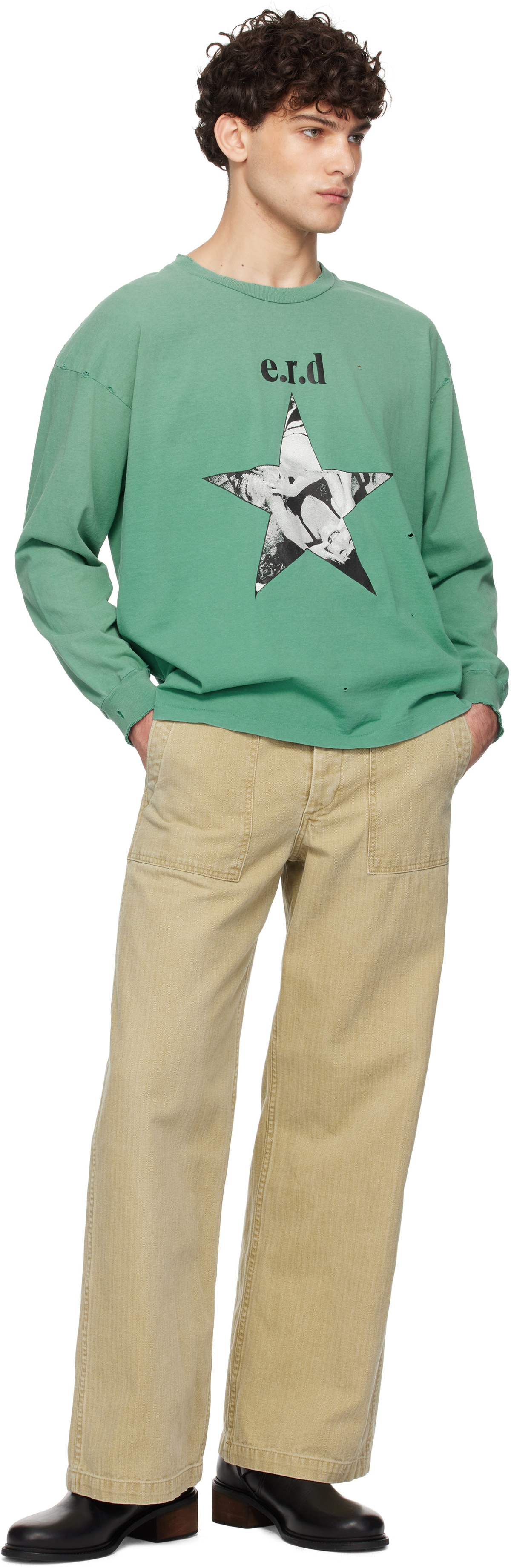 Enfants Riches Déprimés Green Pleasures Denied LS T-shirt Enfants