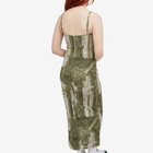 Miaou Women's Thais Midi Dress in Emblem Print
