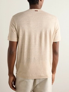 Zegna - Linen-Jersey T-Shirt - Neutrals