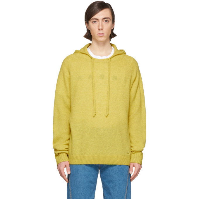 Lanvin Yellow Cashmere Alpaca Hoodie Lanvin