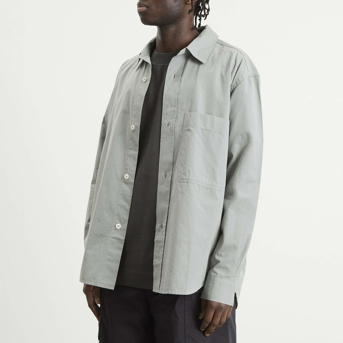 MHL by Margaret Howell Men's Basic Shirt in Fog