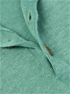 Richard James - Linen Polo Shirt - Green