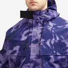 Boiler Room Men's Tie Dye Shell Jacket in Purple Dye