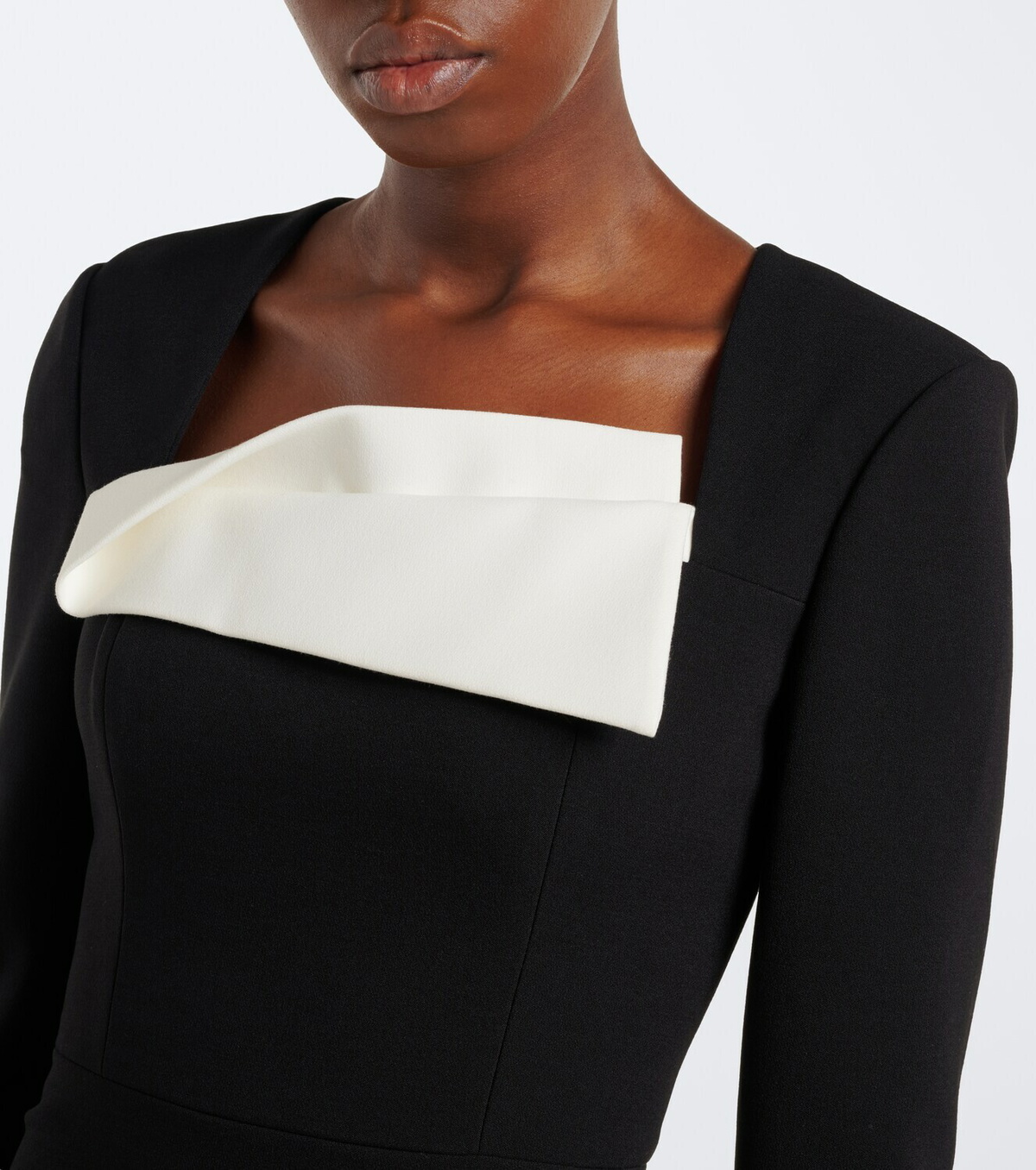 Roland Mouret Paneled crêpe cocktail dress