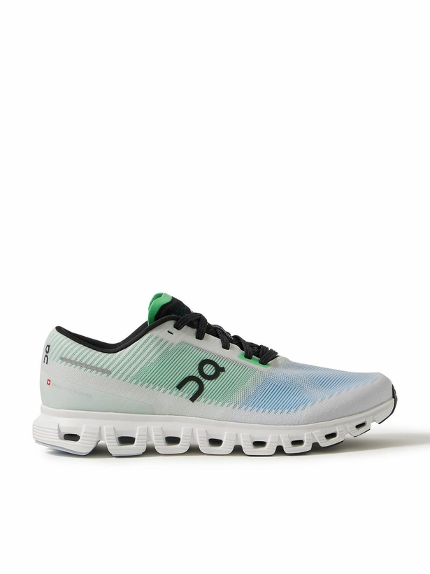 Photo: ON - Cloud 6 Rubber-Trimmed Mesh Slip On Sneakers - Green