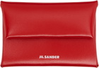 Jil Sander Red Folded Coin Pouch