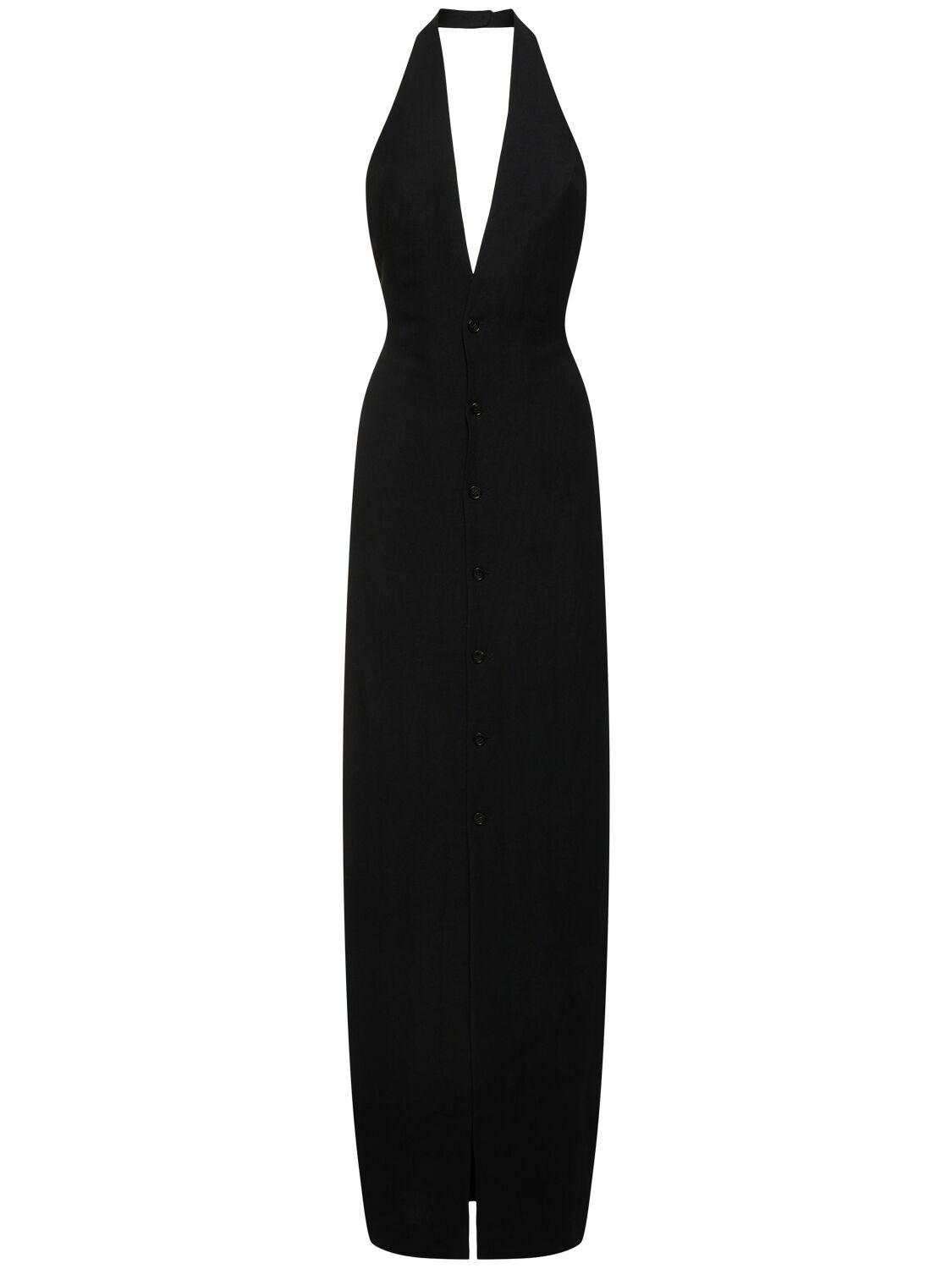 chinese dress ladies Vintage Linen Tank Vest Dress – DUO NYC main image 0