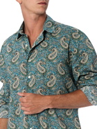 MC2 Saint Barth Man Muslin Cotton Shirt Sikelia With Paisley Print