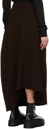 The Row Brown Wool Desdemona Skirt