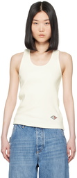 Bottega Veneta Off-white Compact Rib Tank Top