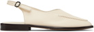 HEREU Off-White Juliol Slingback Flats